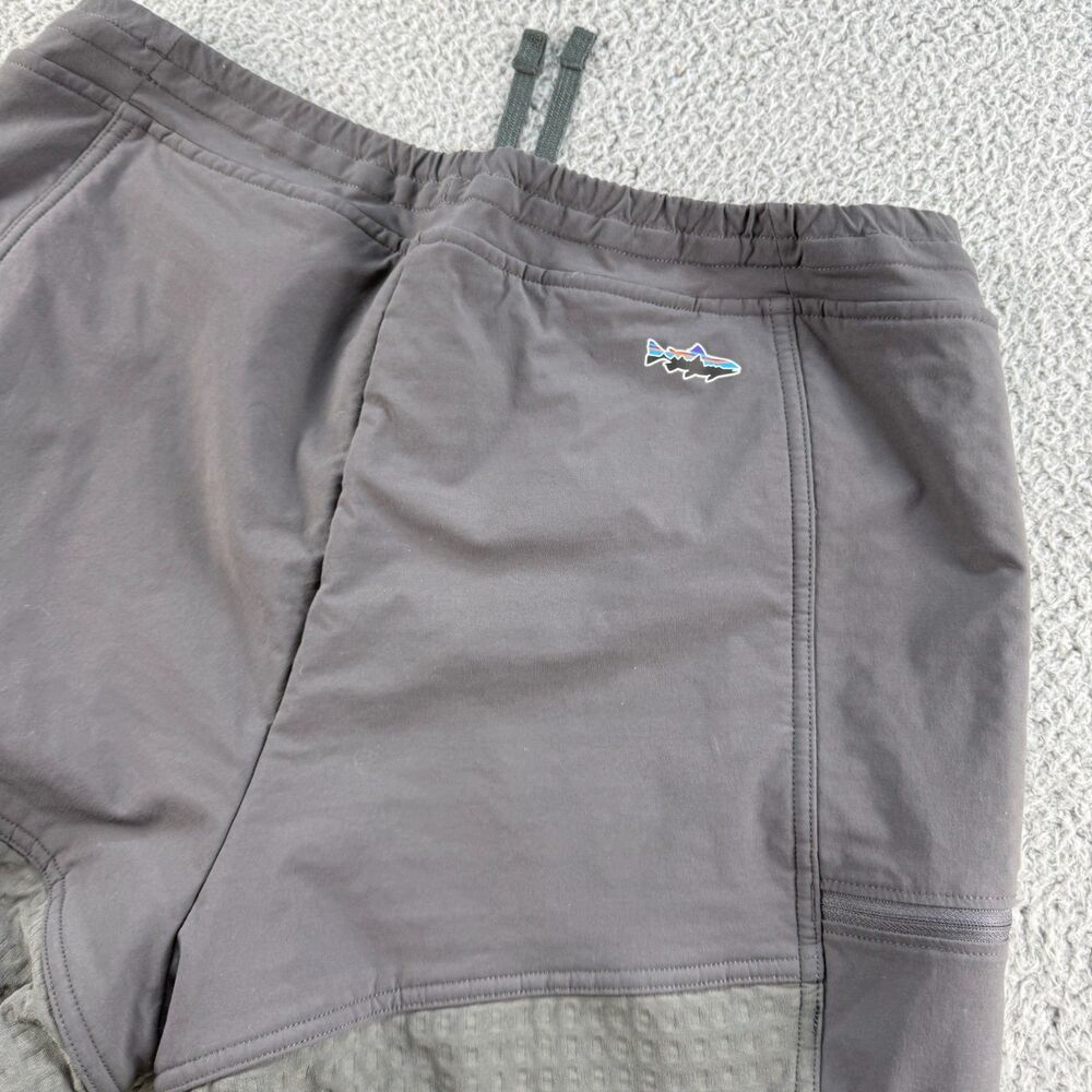 Patagonia TechFace R2 Pants Mens Large Forge Grey Breathable Stretch Shark Logo - Picture 5 of 12